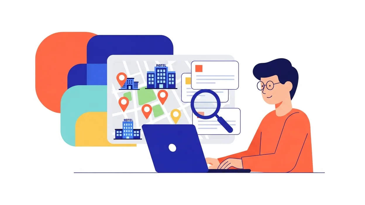 Searching and comparing event venues by location, dates, and size