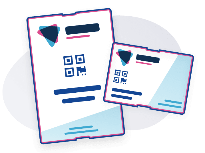 Premium full-color pre-printed badges