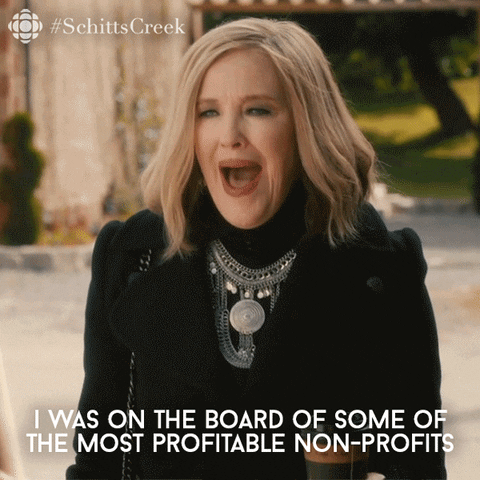 Women talking about nonprofits.