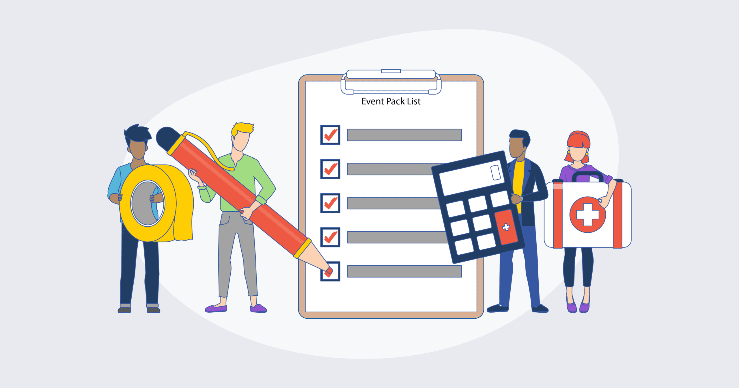 What’s in an event organizer’s bag?