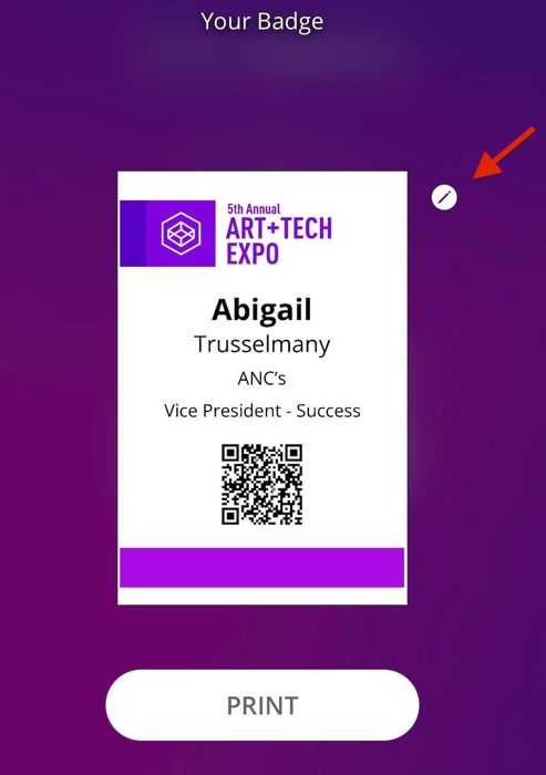 Edit feature on Expo Pass kiosks. 