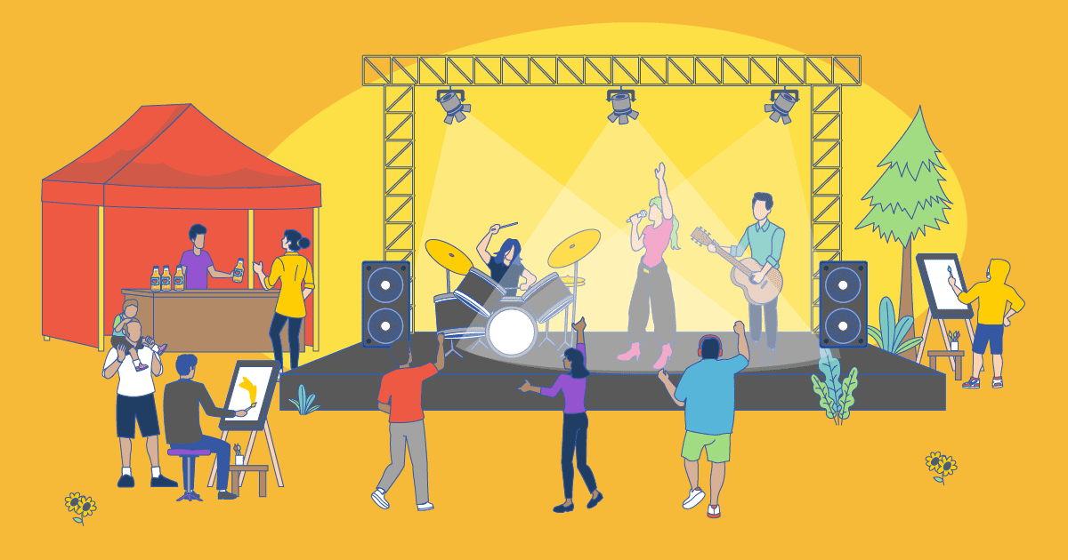 Integrating live art performances into your event: Adding a unique and creative touch.