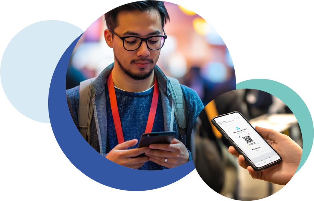 Event Attendee using QR Code on Expo Pass Mobile App