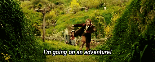 man going on an adventure.