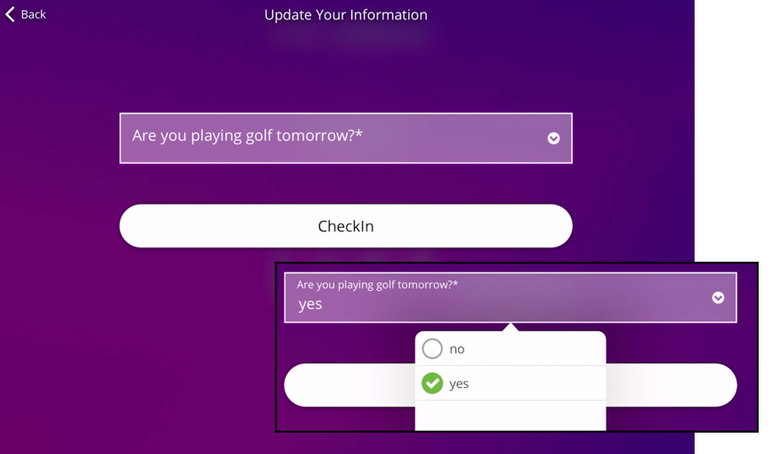 Custom fields on Expo Pass kiosk. 