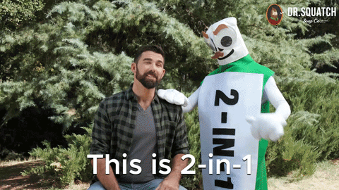 2 In 1 GIF by DrSquatchSoapCo. Event Trends.