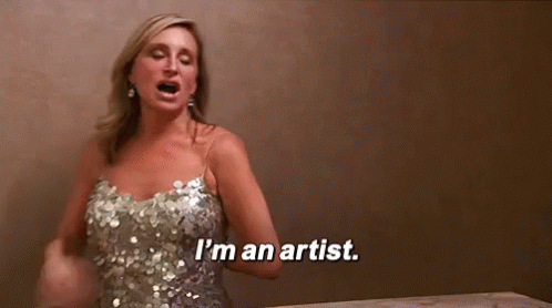 Trying To Explain To My Parents Why I Have No Job GIF - Im An Artist Artist Creative GIFs. AI and personalization.
