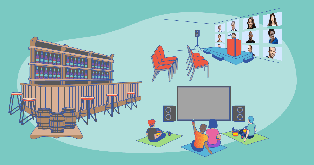 Best of in-person and hybrid venues.