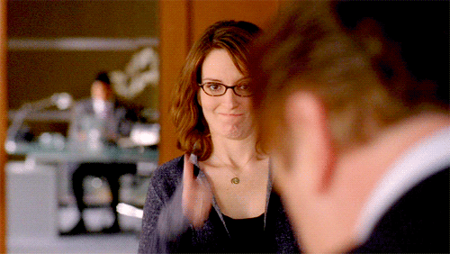 Tina Fey giving thumbs up. One of our favorite inspiring quotes for event planners. 