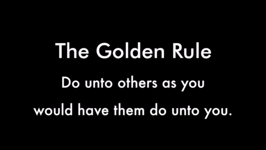 Golden Rule Charity GIF montage showcasing some rules