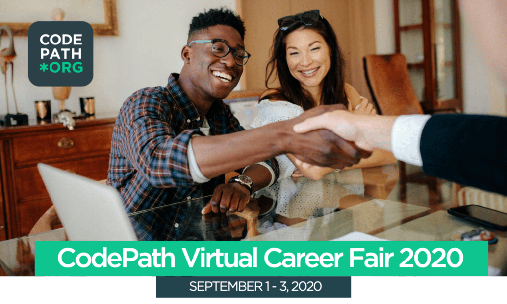 CodePath Virtual Career Fair 2020 advertisement poster