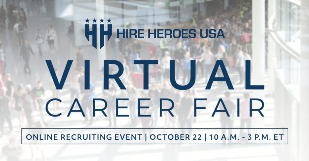 Hire Heroes USA Virtual Career Fair reminder