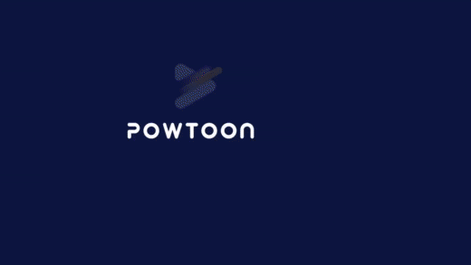Powtoon "make awesome videos in under 5 minutes" advertisement GIF