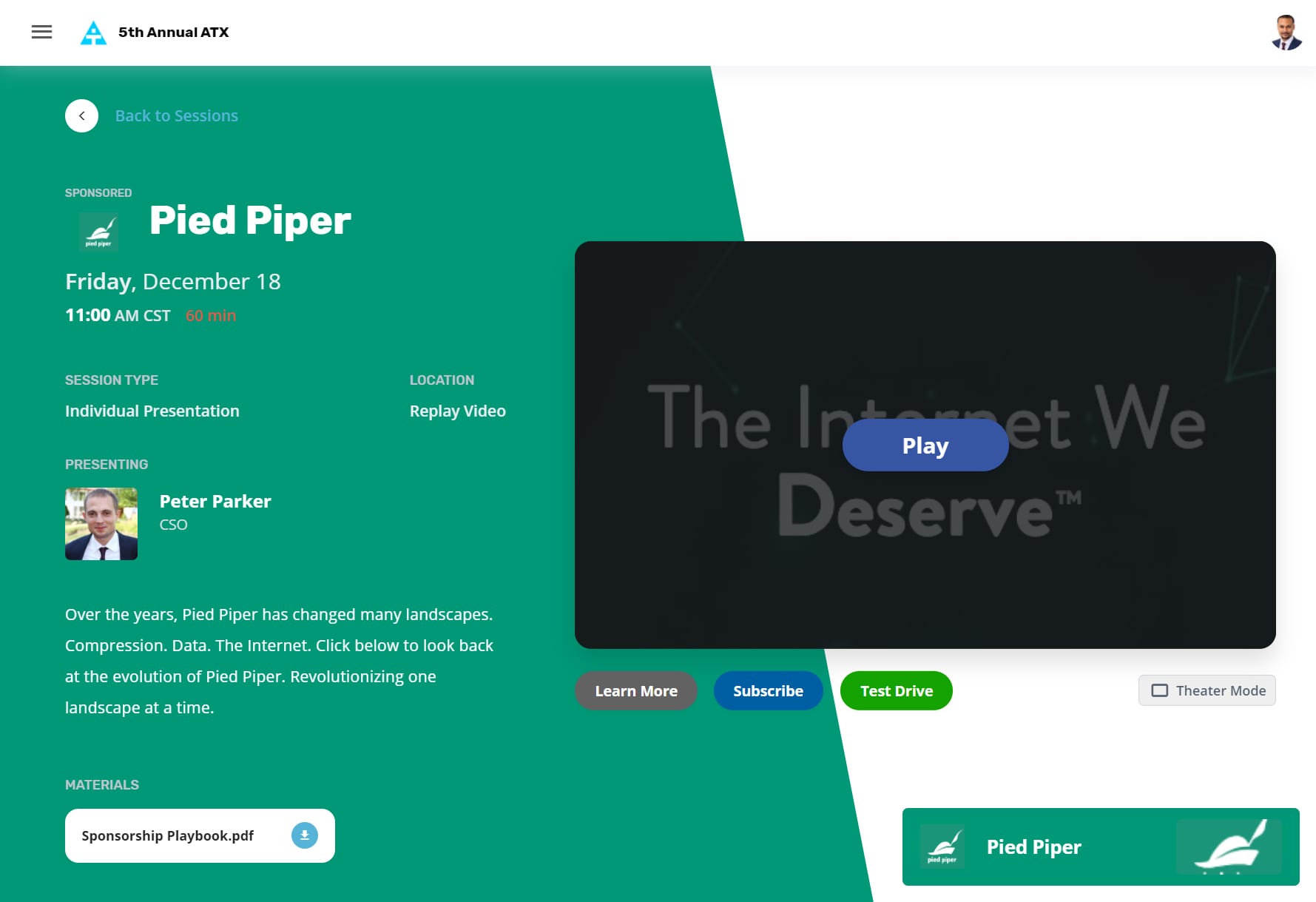 PiedPiper Magic Link