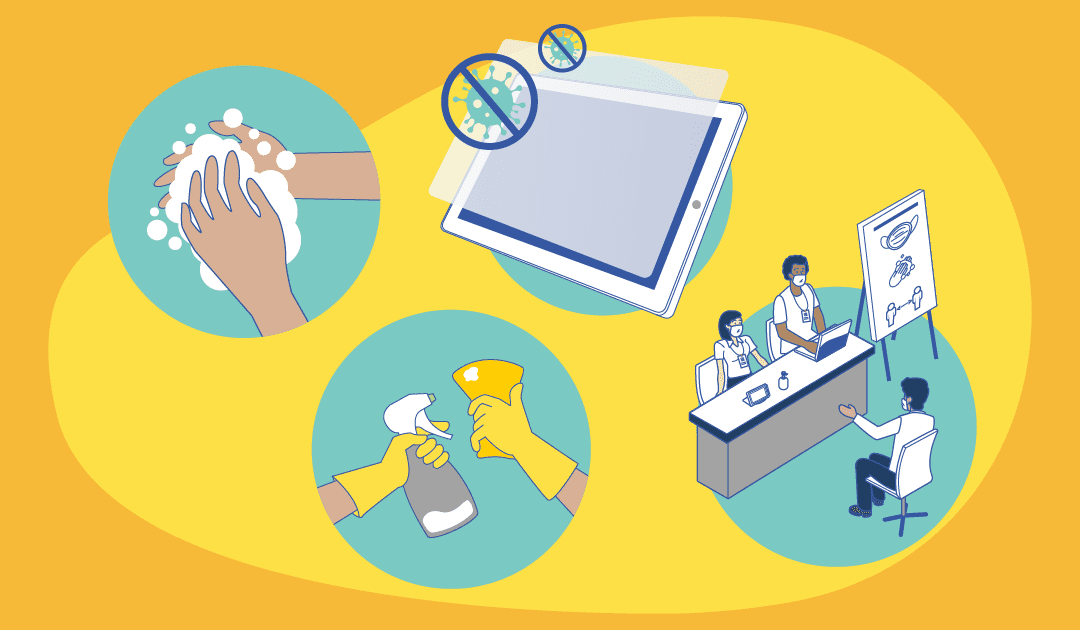 CDC guidelines for COVID surface transmission explained.
