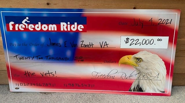 4th of July 2021 Freedom Ride Donation to Veterans