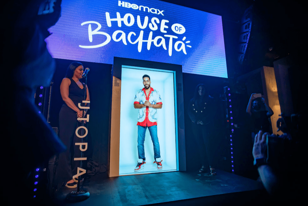 HBOMax Hours of Bachata experiential pop up display