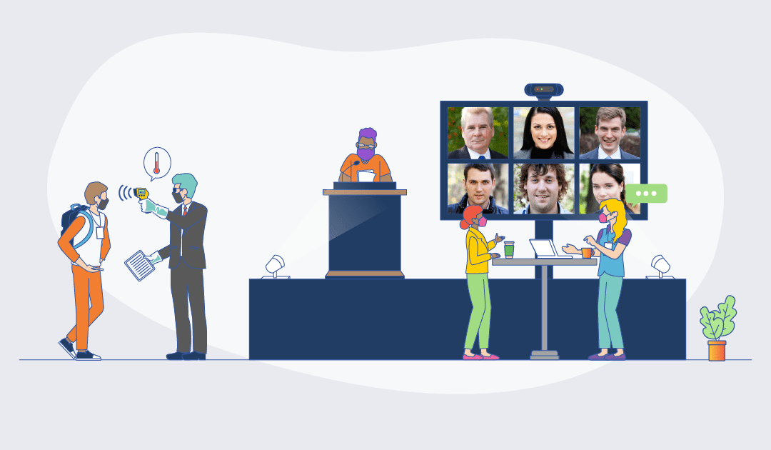 This is how in-person events are happening safely right now.