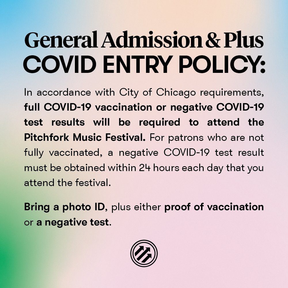 Pitchfork Music Festival is a great example of planning safe events. They rolled out a solid pre-event vaccine and testing protocol.