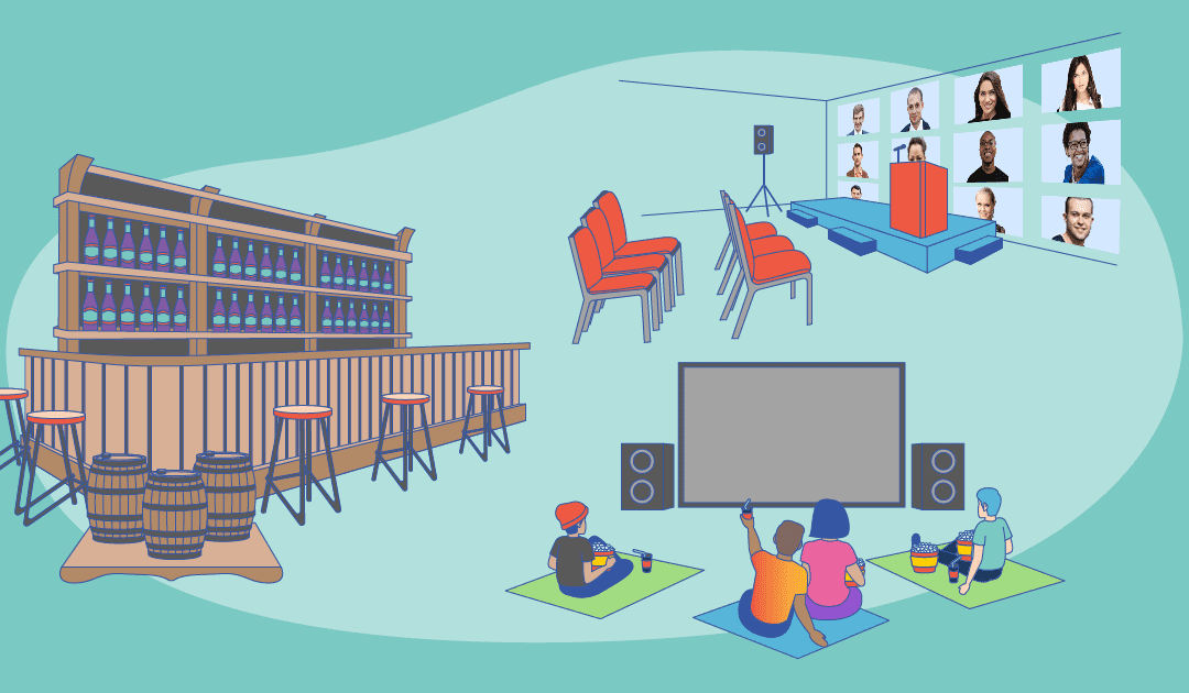 Best of in-person and hybrid venues.