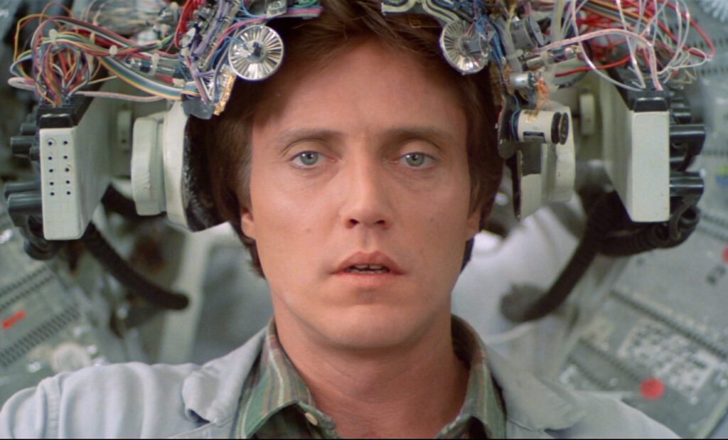 Man testing out new technology.