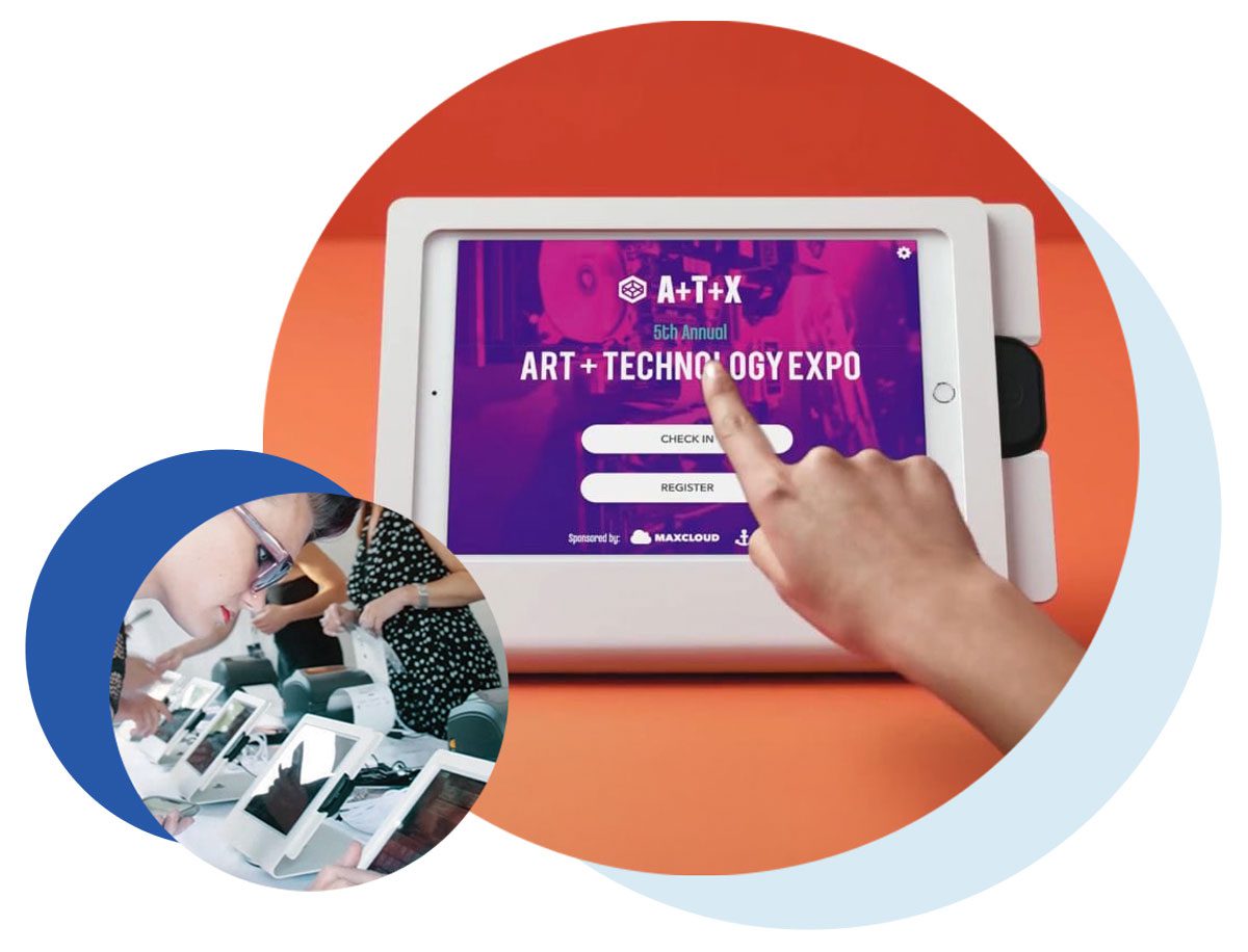 Expo-Pass-badge-designer Expo Pass on-site check-in iPad kiosks for badge printing