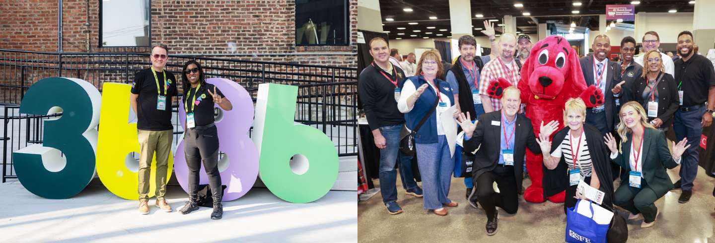 Event Sponsorship: Photo Opps - Left: 3686 by Launch Tennessee, Right: MSBA Mascot Selfie