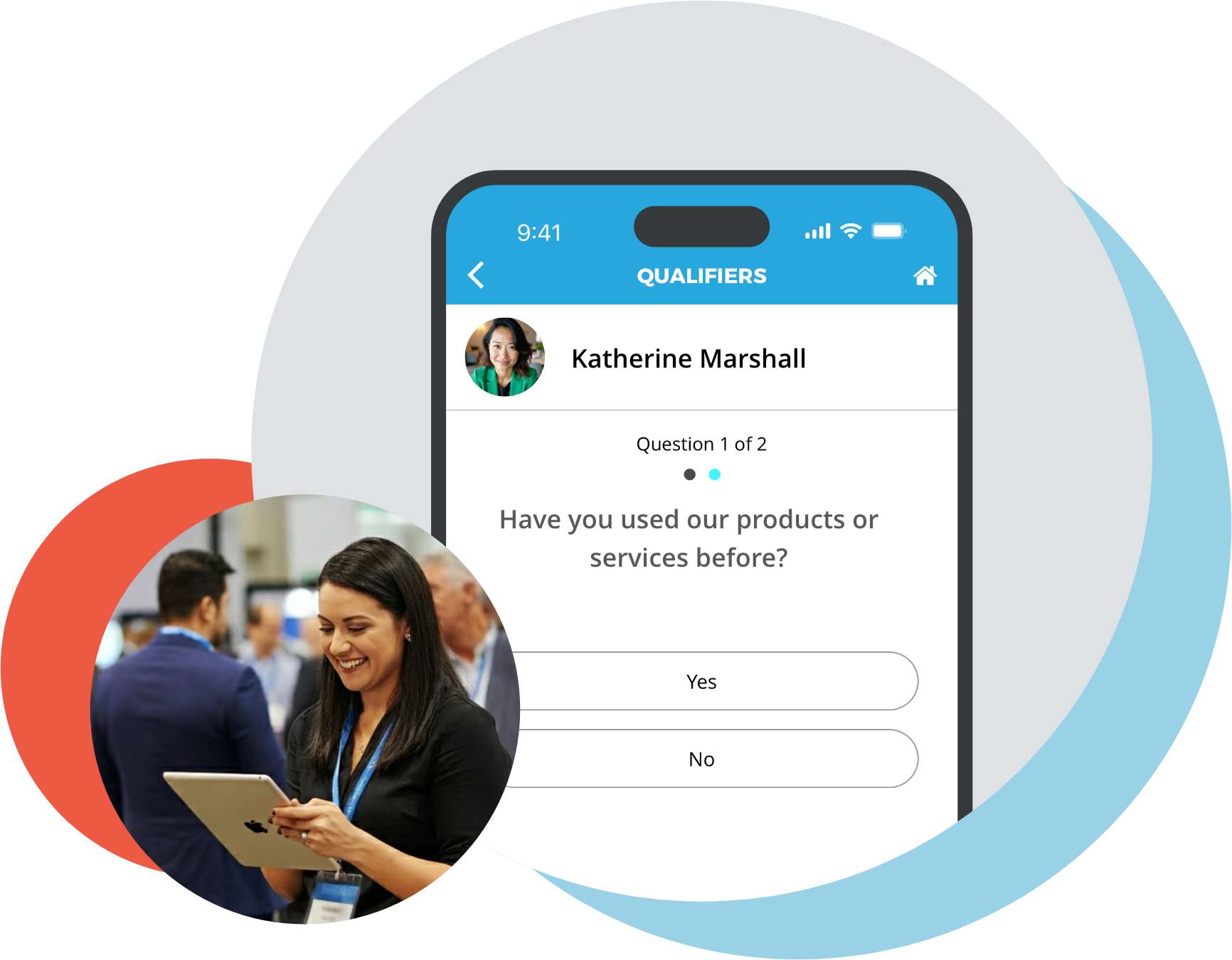 Lead Capture App Exhibitor Mobile Survey