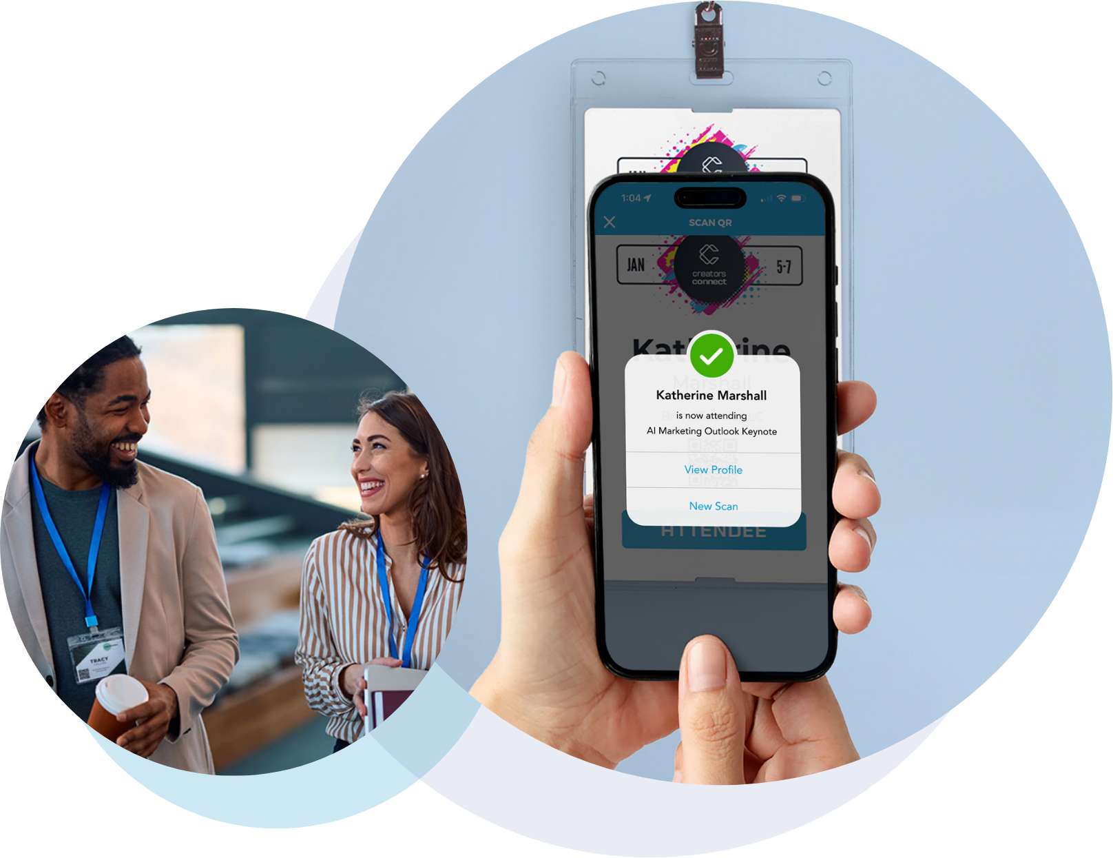 QR code scanning, attendance tracking software on mobile device