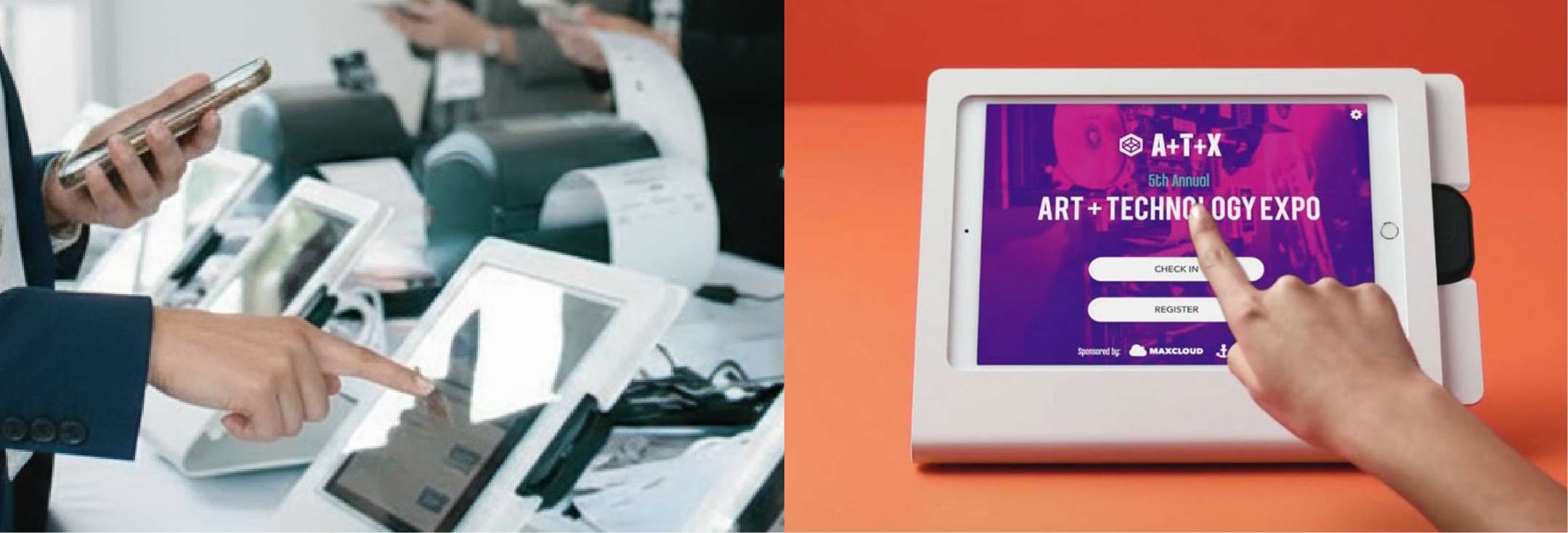 On-site Event Check-in and Badge Printing QR Code Kiosk