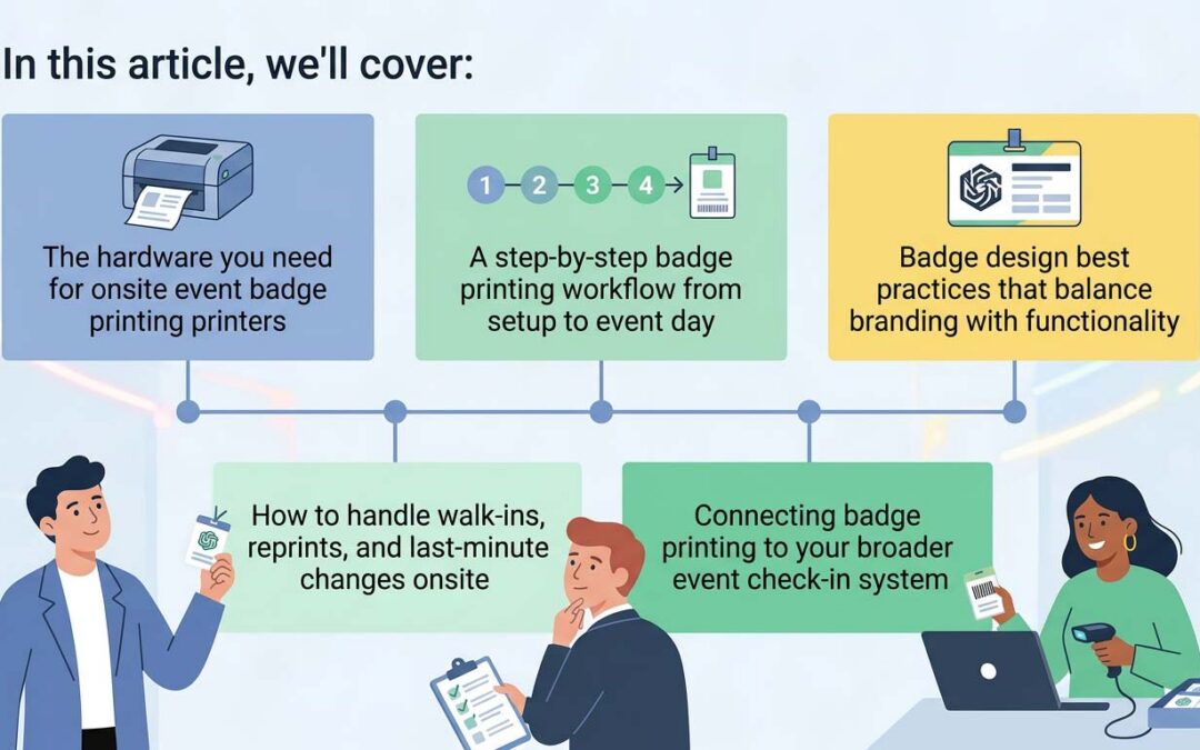 Onsite Event Badge Printing: Equipment, Workflow & Best Practices